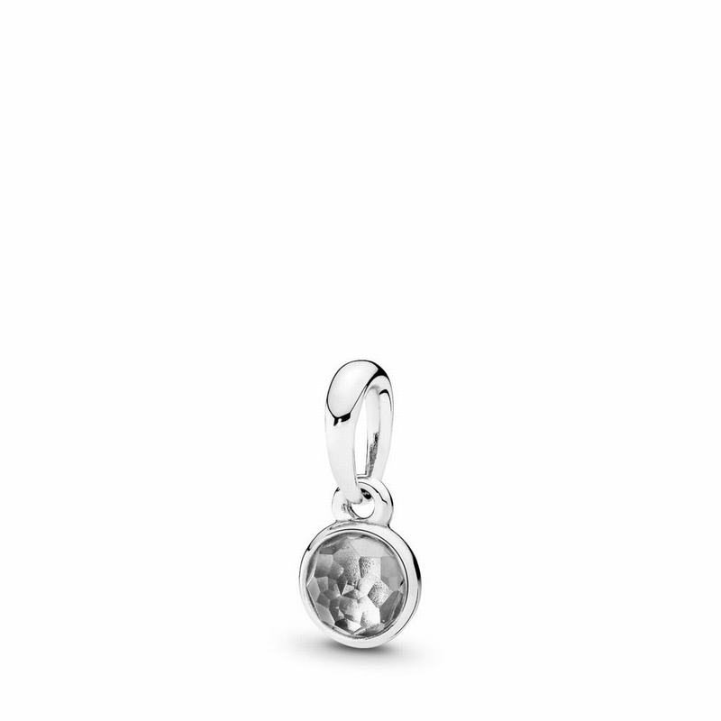 Pandantive Pandora April Droplet Argint/Gri (EvSjbmlU)